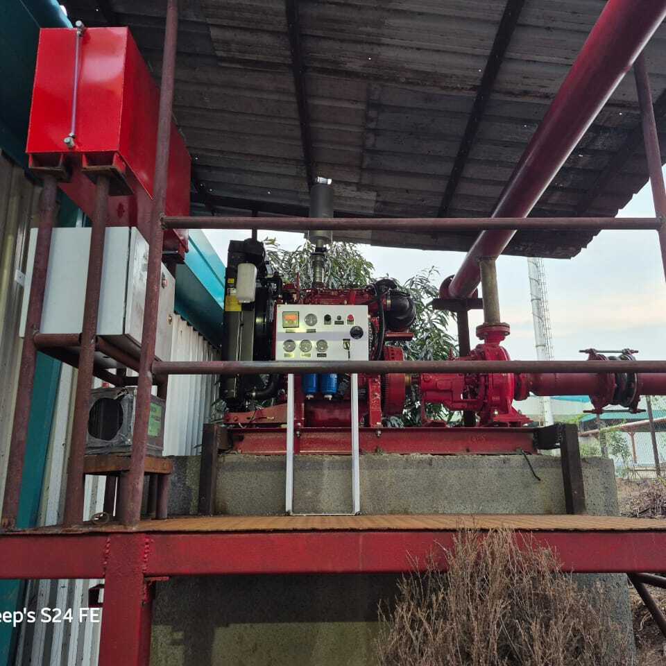 Dewatering pumps in operation
